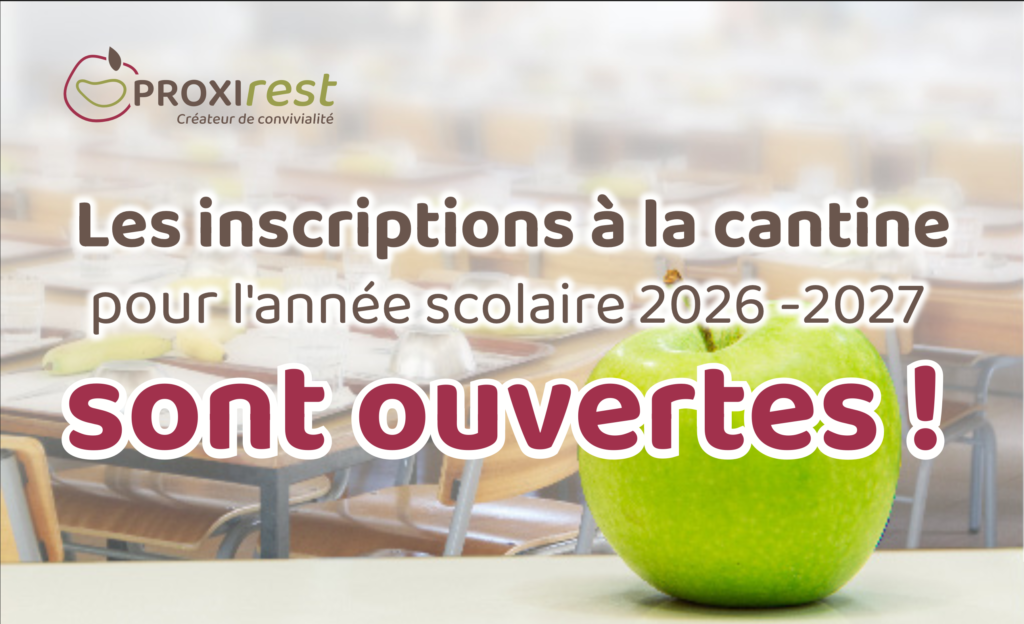 Inscriptions à la restauration scolaire 2026-2027